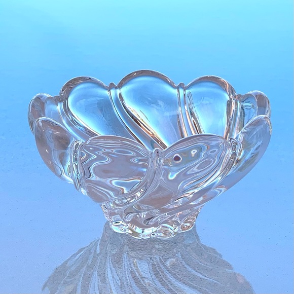 Mikasa Germany Peppermint Clear Small Crystal Candy Dish / Nut Bowl - Picture 4 of 6